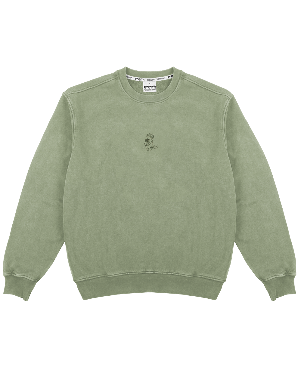 100% cotton, lime-washed crewneck
Baggy fit for a relaxed, comfortable look
Ribbed cuffs and hems for durability and fit
Embroidered Ikon flower design on the front and large Ikon flower with the motto “Moved by Friendship” on the back
Soft, breathable fabric for everyday wear
Pre-shrunk to maintain shape after washing
Made in Portugal
Ideal for layering or wearing alone
Unisex design for versatile styling