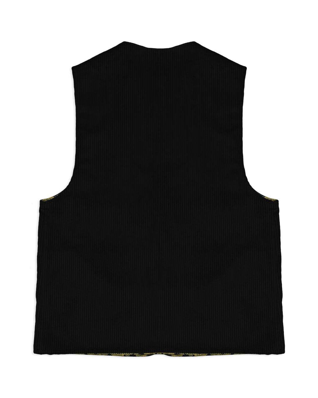 The Mandriola Ikon Corduroy Vest in black is crafted from premium corduroy fabric, this vest is treated with a liquid-repellent coating to offer practical protection while maintaining a stylish look. The design features an inside pocket for added convenience and an embroidered Ikon logo for a touch of distinction.