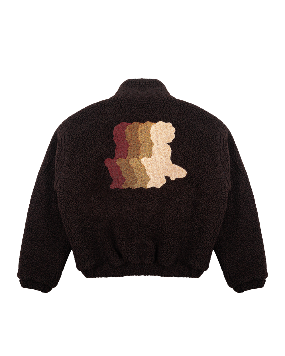The Oreo Friendship Polar Jacket combines warmth and comfort with its thick brown polar exterior. Inside, puffed diamond stitching adds texture and durability, enhancing its cozy feel.
Elasticated wrists and hips provide a customizable fit, while two exterior pockets and one interior pocket offer convenient storage. The chest features the motto "Moved by Friendship" embroidered, and the back showcases the dragged effect Ikon logo.