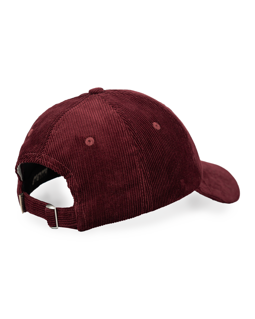 The Totem Cap is a classic six-panel cap crafted from 100% cotton corduroy, offering a soft texture and a timeless look. It comes in a burgundy color, complemented by a curved brim for a relaxed fit. The front features our new Ementa totem patch in beige, creating contrast against the burgundy background. 