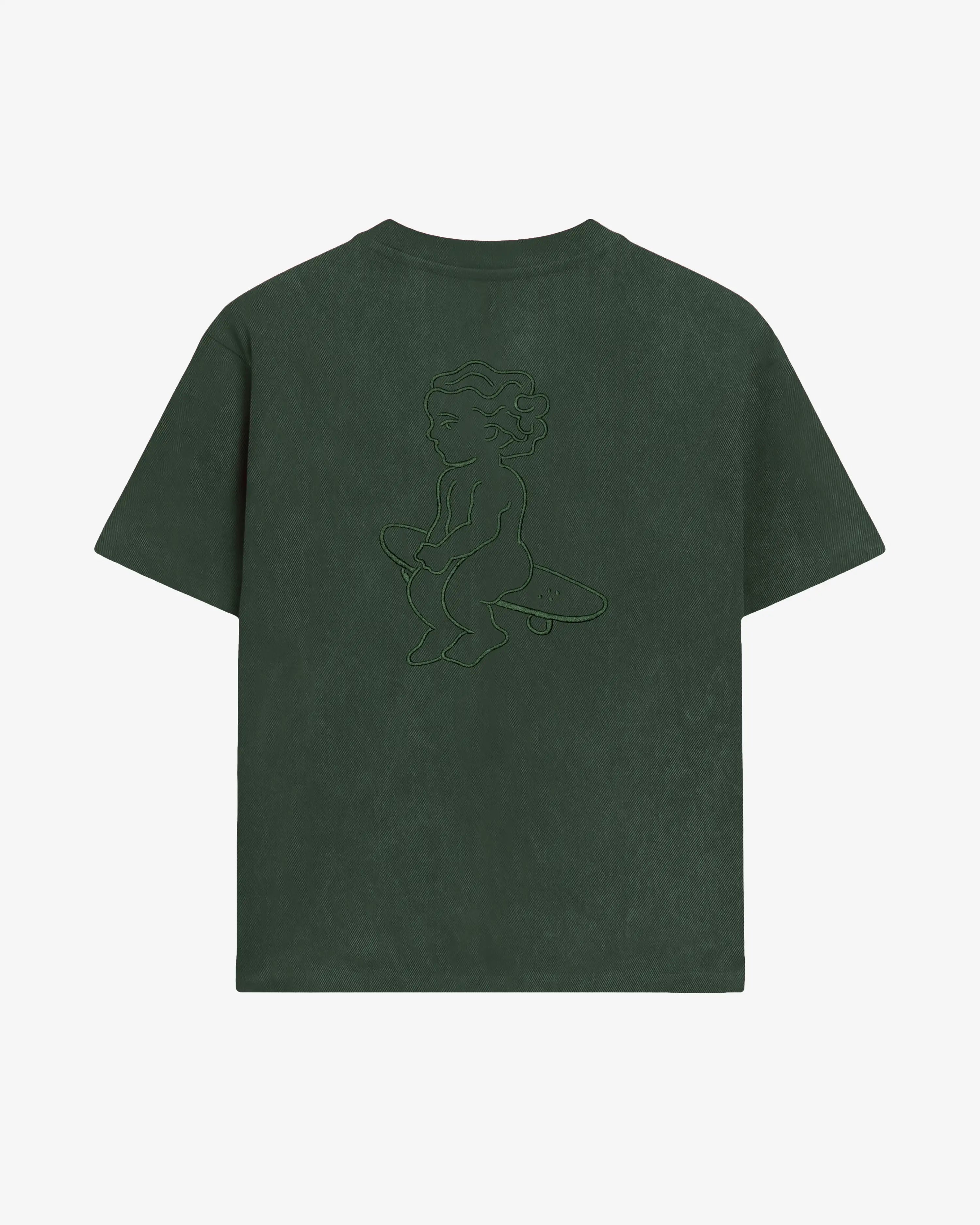 100% cotton fabric with a washed finish and soft hand feel
Regular unisex fit
Ikon embroidery applied on front and back
Dark green washed colour with subtle fading variations
Machine wash cold. Do not tumble dry.
Made in Portugal