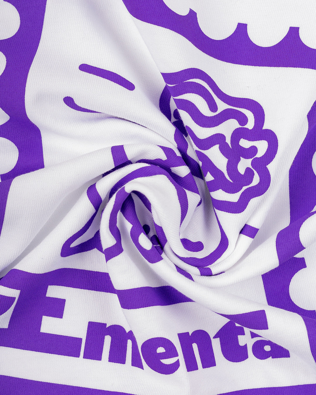 Made from 100% soft cotton, this white-colored t-shirt is designed to maintain its shape over time. The Ikon stamp design in purple is digitally created by our artist team for a unique touch.