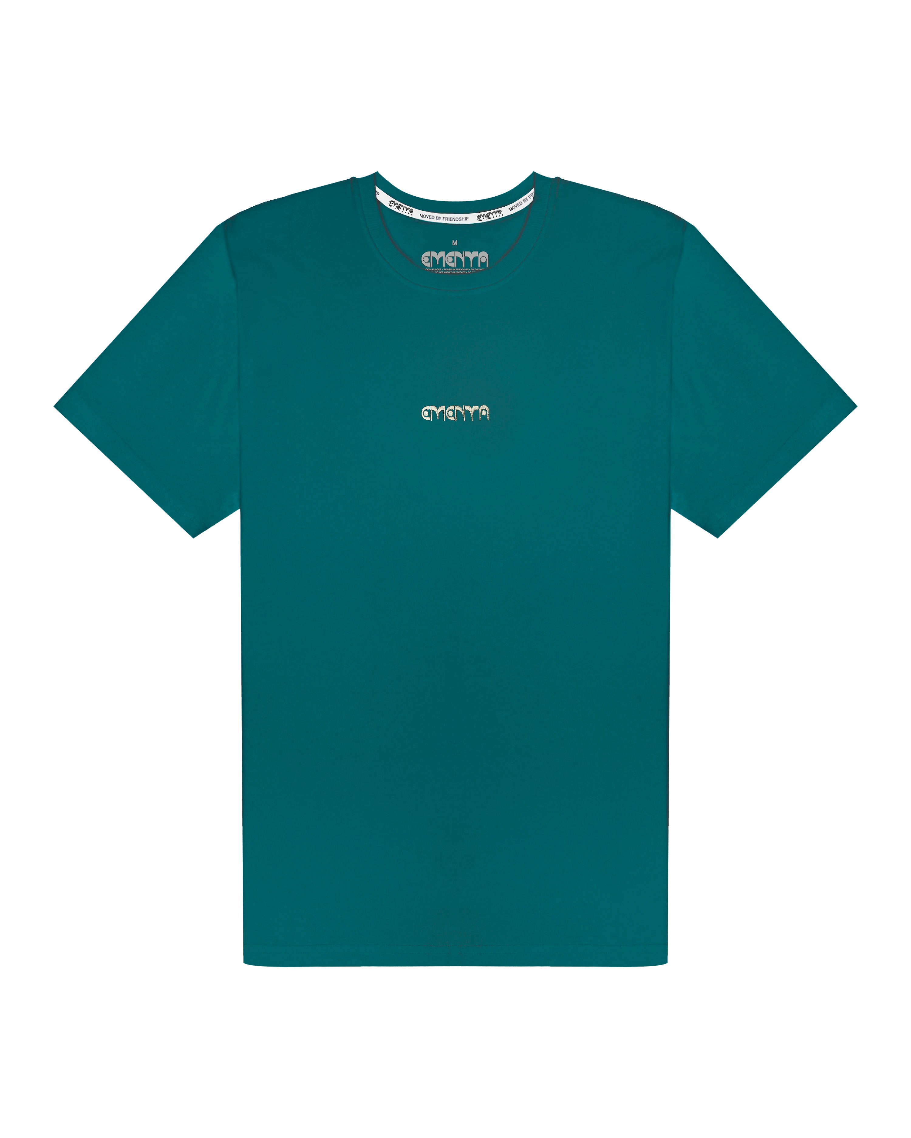 100% cotton, 240 g/m²
Soft feel with a slightly structured shape
Petrol color with off-white "First Word" print
Pre-shrunk to hold its shape after washing
Reinforced collar and double-stitched hems for durability
Unisex fit
Made in Portugal