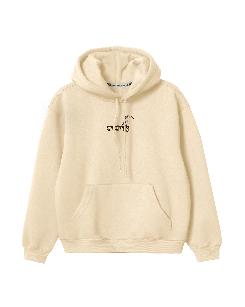 Ementa x Chinelo Artist Collaboration – Limited Edition Hoodie
Made from heavyweight 100% cotton. The dense 420gsm fabric provides structure, while the brushed fleece interior enhances comfort. Ribbed cuffs and hem ensure a secure fit, and the reinforced stitching improves longevity. It has a kangaroo pocket, the double-layered hood offers additional warmth. Manufactured in Portugal with a focus on precision and quality, this piece reflects a balance of technical construction and artistic collaboration.