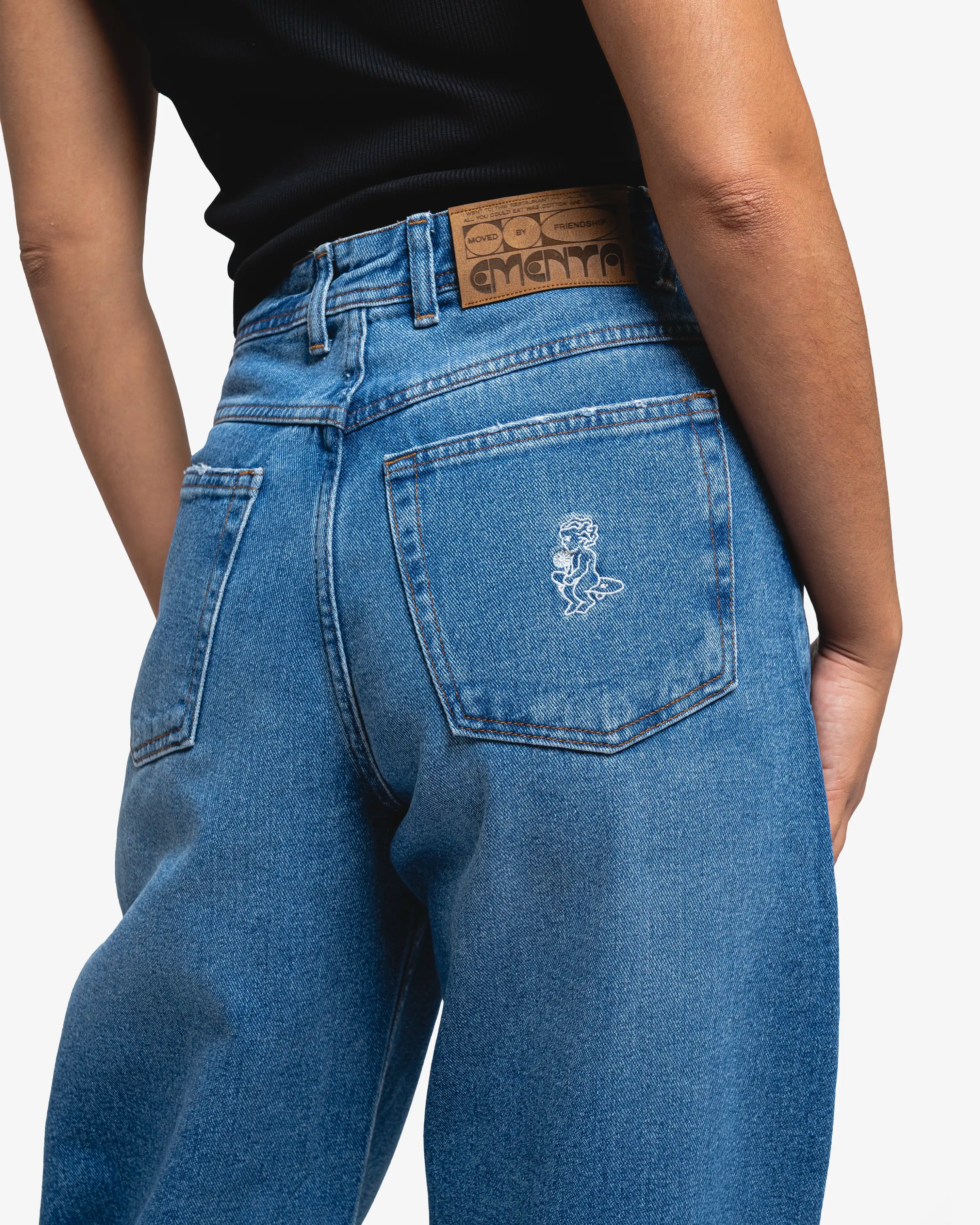 Loofa Ikon Flower Jeans