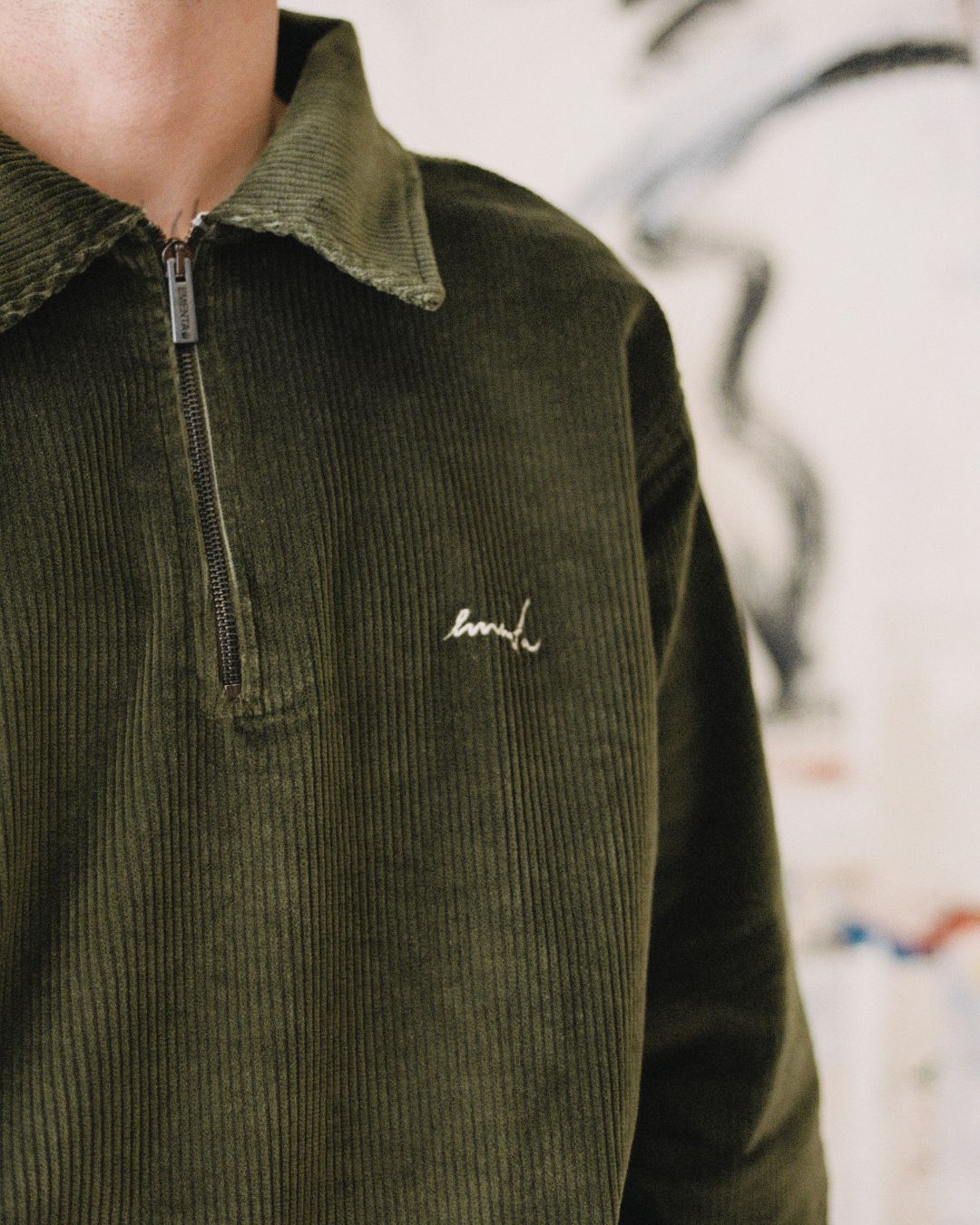 Kofta Signature Corduroy Half Zip Sweat