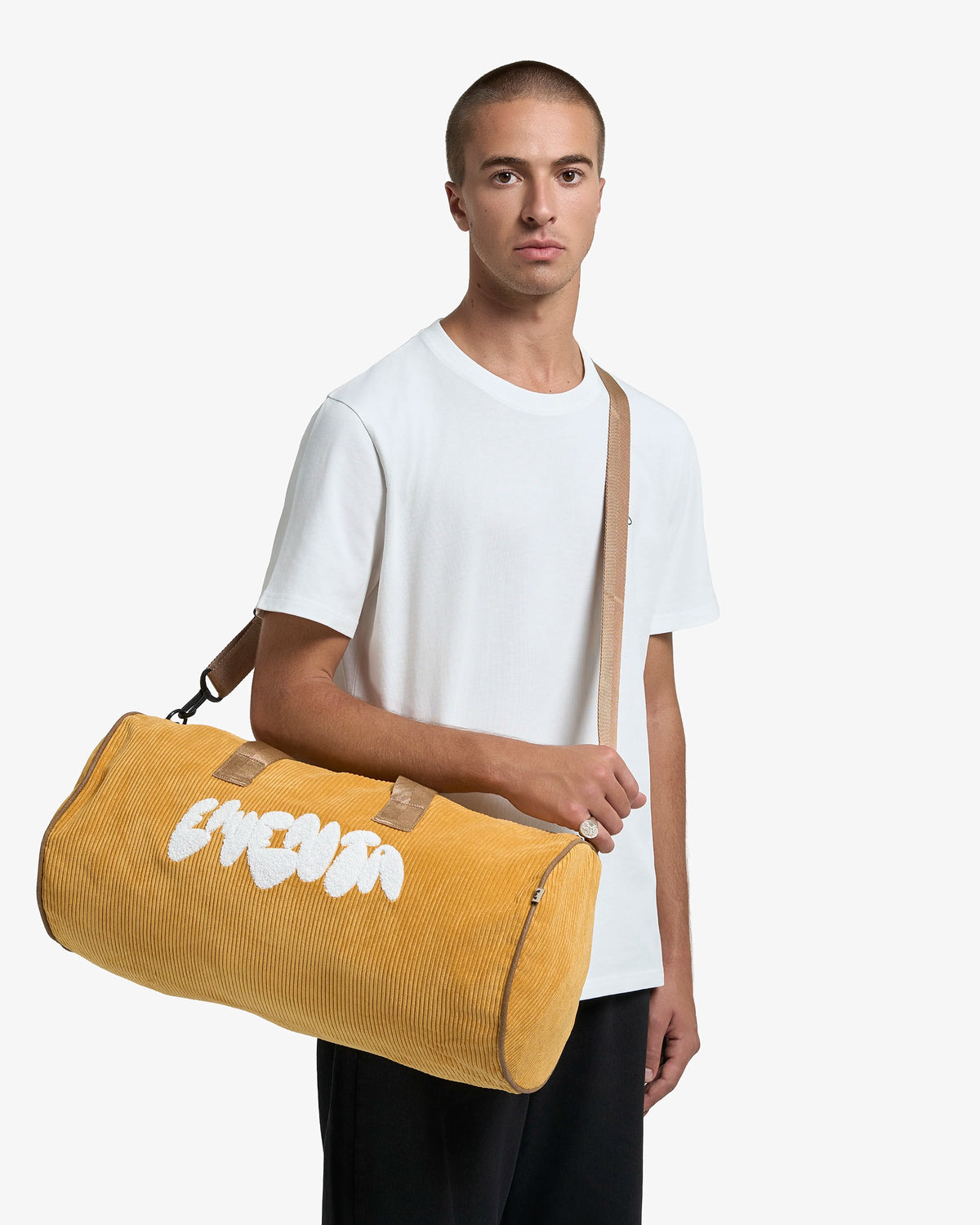 Dory Graffiti Corduroy Duffel Bag