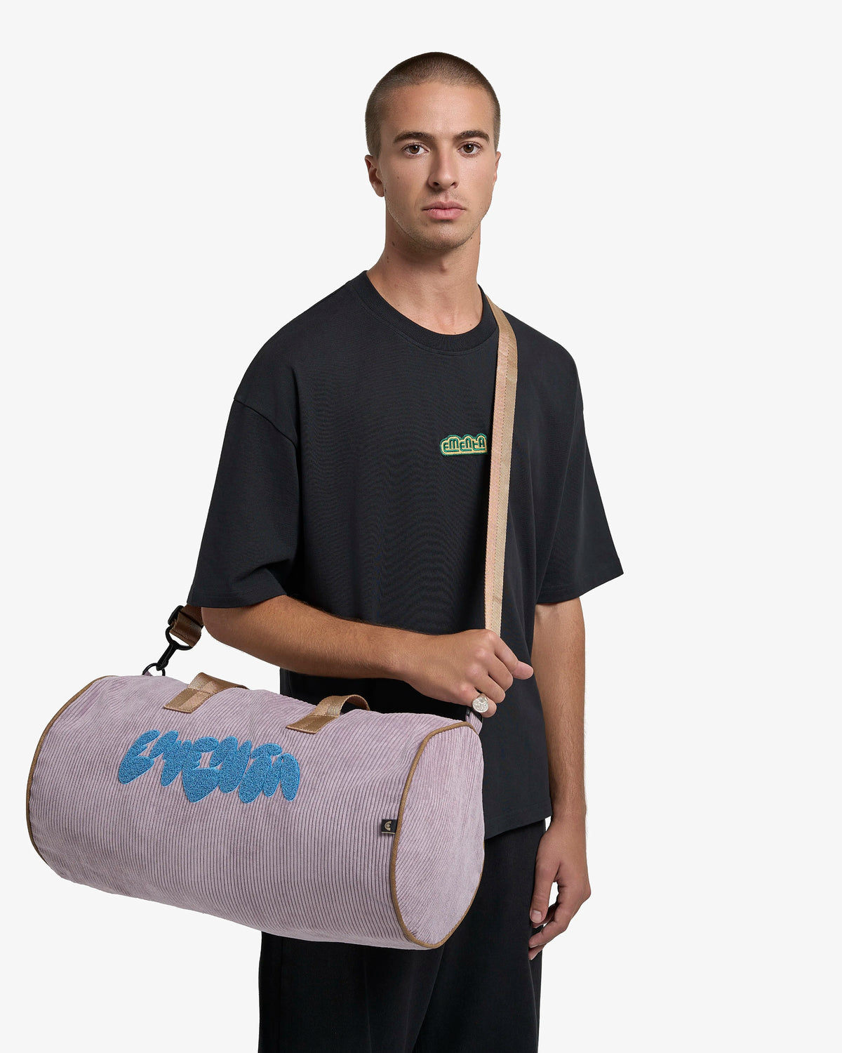 Dory Graffiti Corduroy Duffel Bag