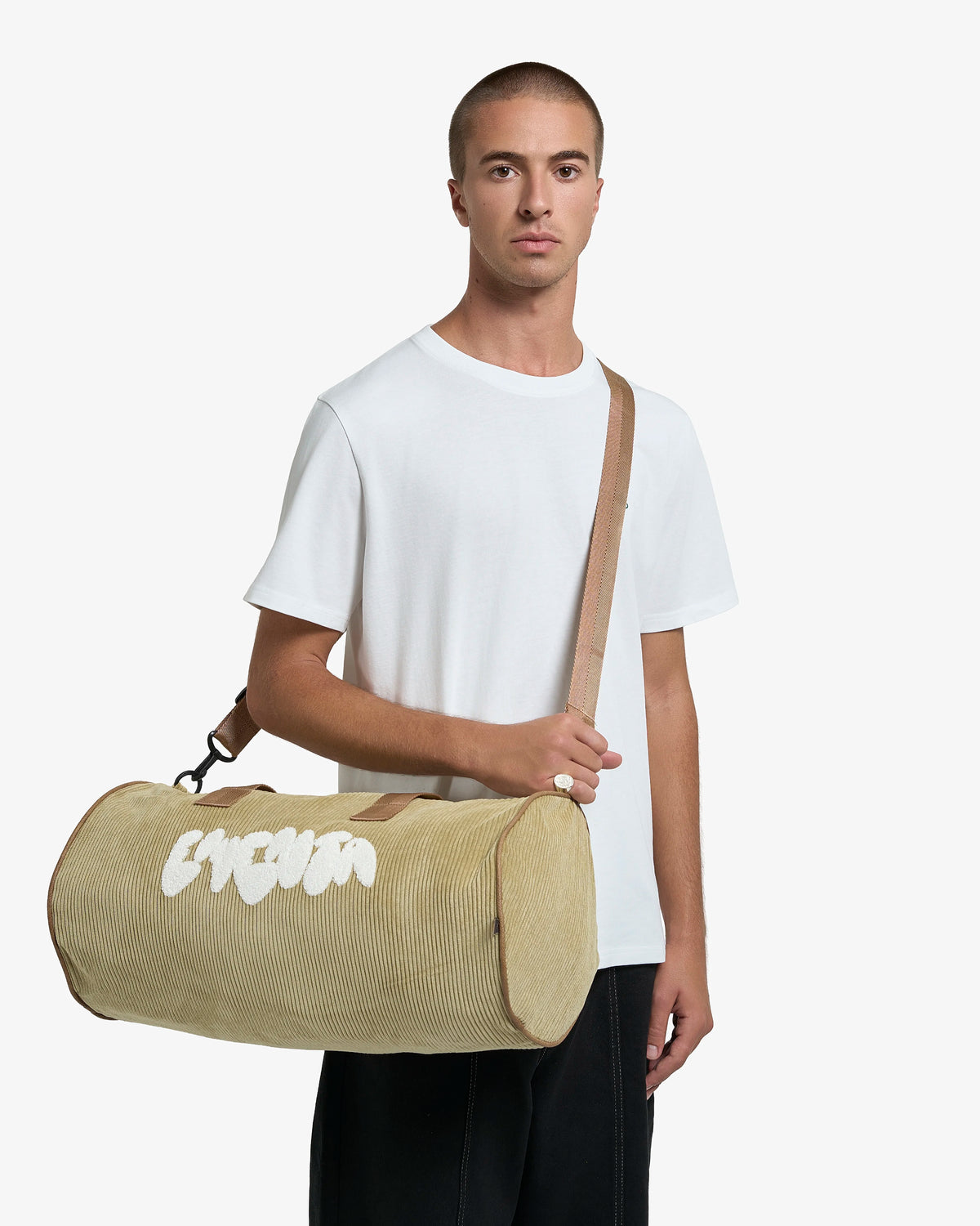 Dory Graffiti Corduroy Duffel Bag