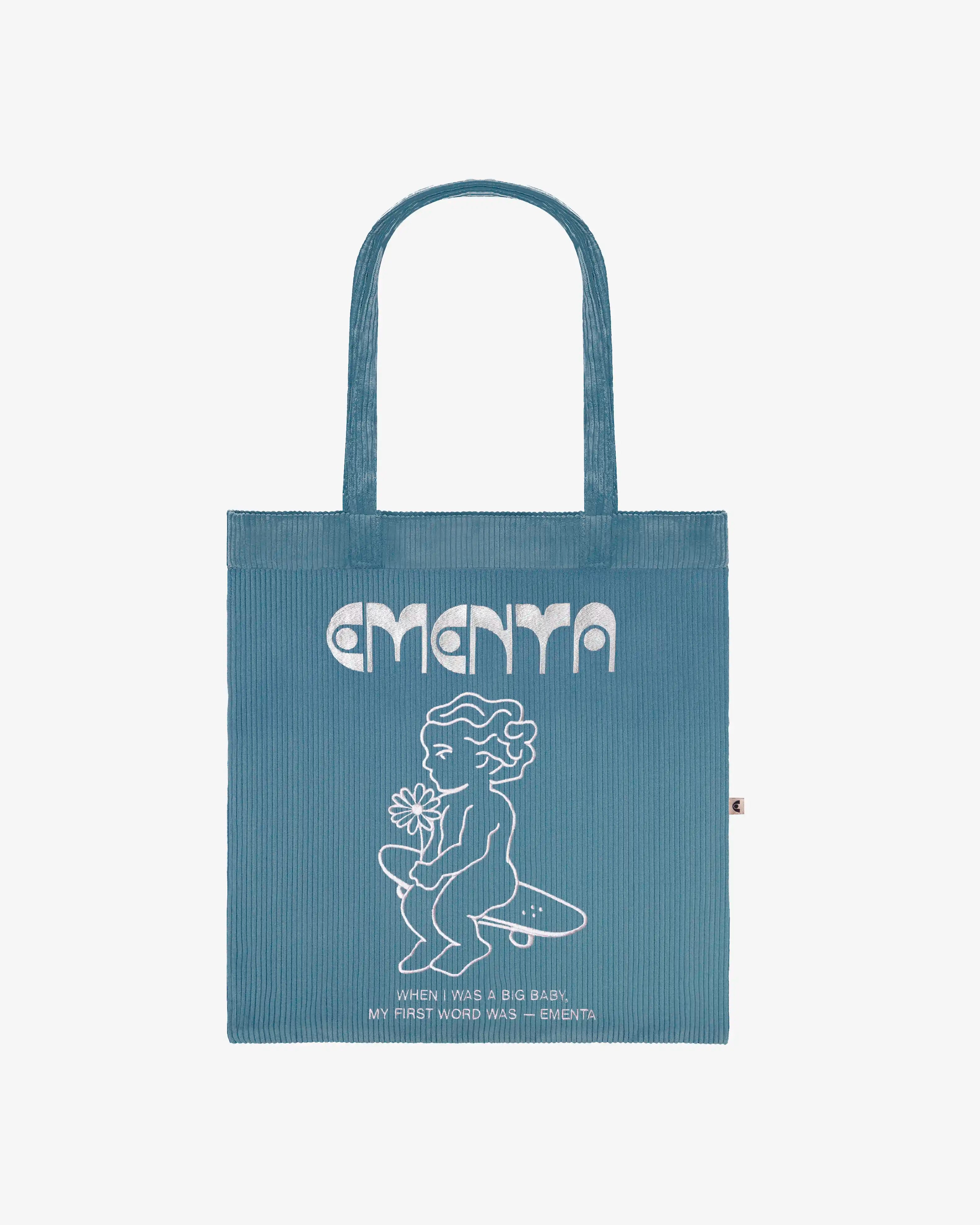 First Word Corduroy Tote Bag