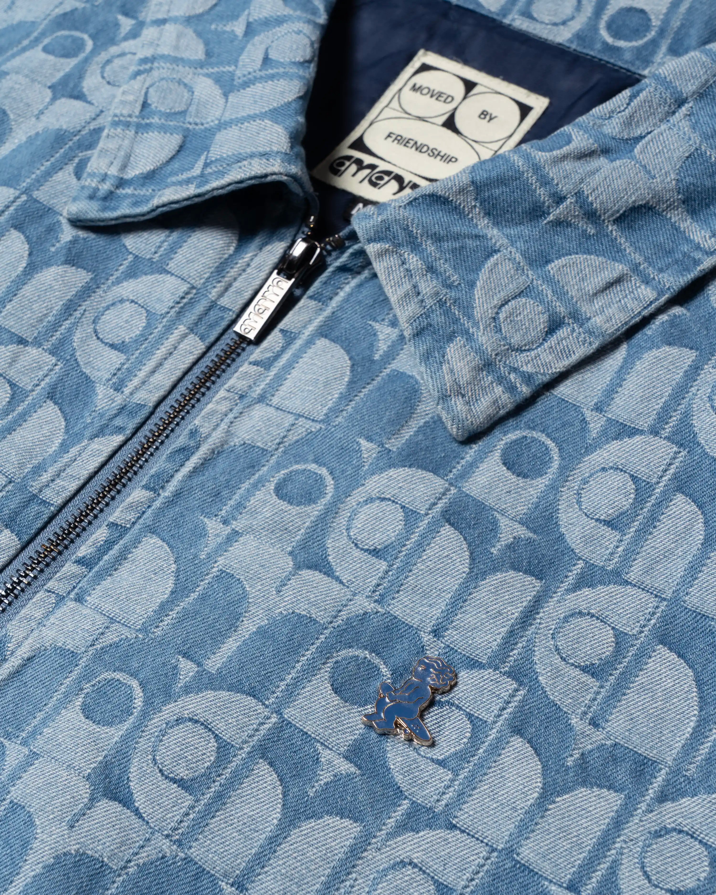 Dots Denim Jackard Jacket