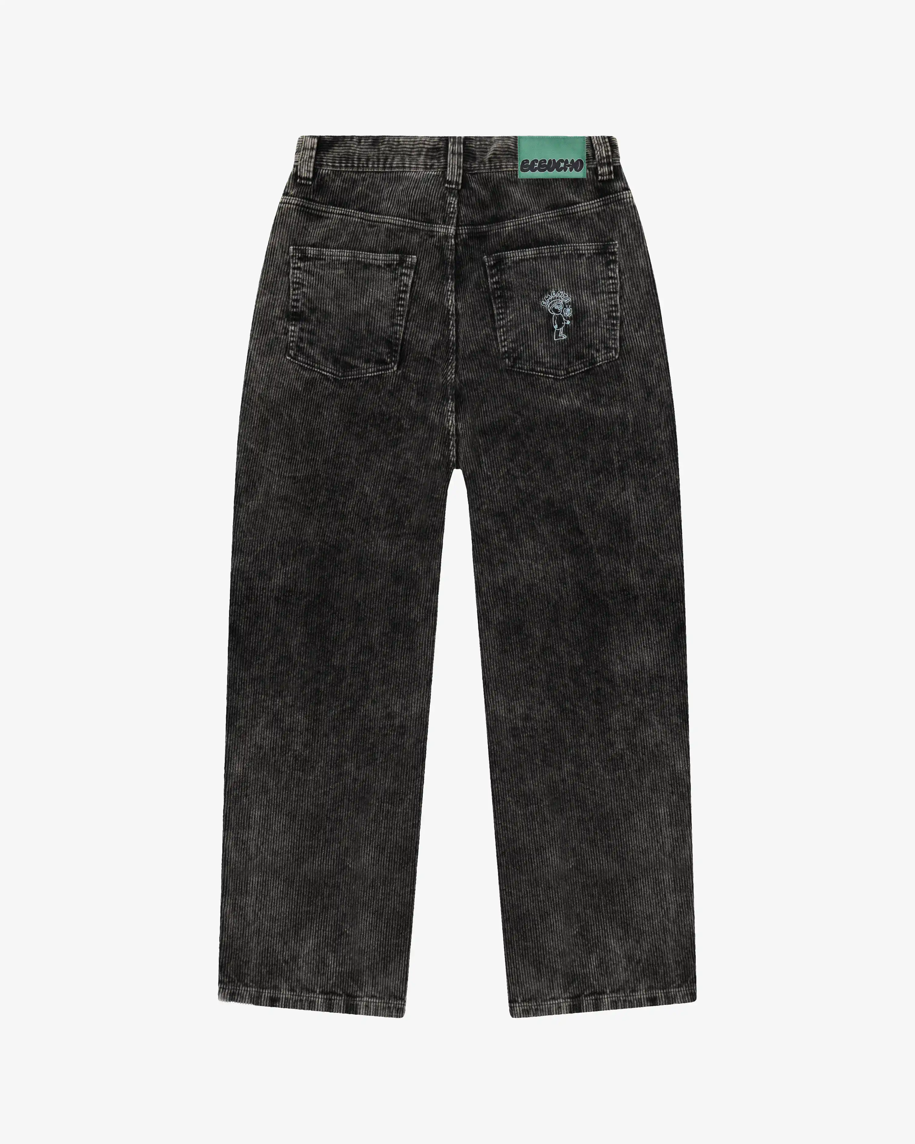 Artist Edition
Bonga is our baggy fit. It is very loose from waist to ankle, designed for comfort and a bold, laid-back look.

100% cotton corduroy for a soft, textured feel

Classic five-pocket design with belt loops
Button closure with full button fly for secure fastening

Embroidered front pocket butterfly detail&nbsp;
Bebucho design embroidered on the back pocket
Reinforced stitching ensures durability

Wide wale corduroy with bold ridges for extra texture

Unisex fit designed to suit all genders