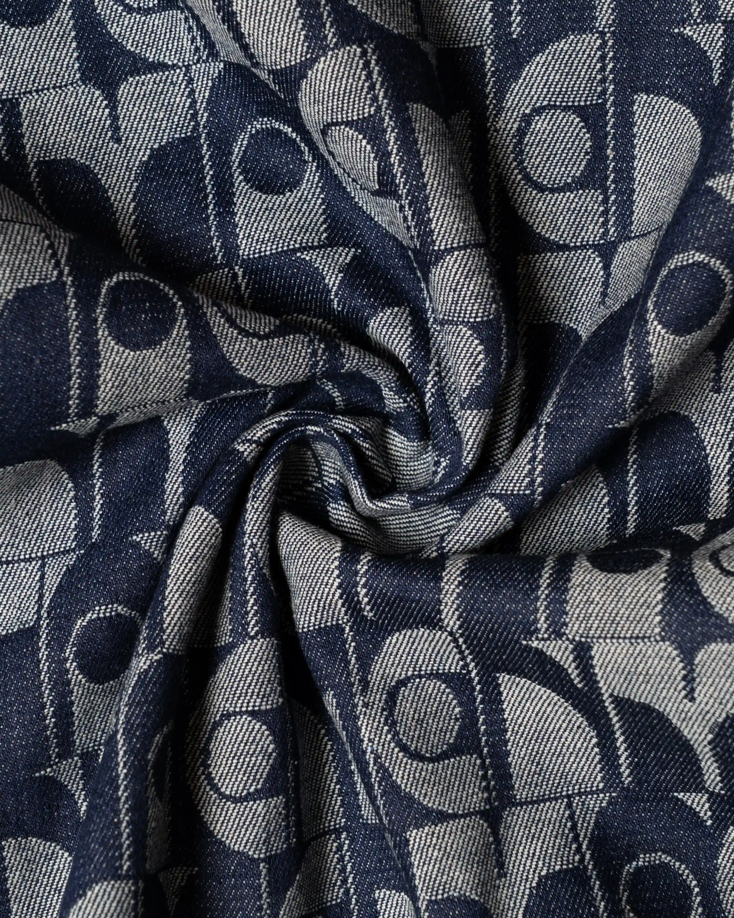 Dots Denim Jackard Jacket