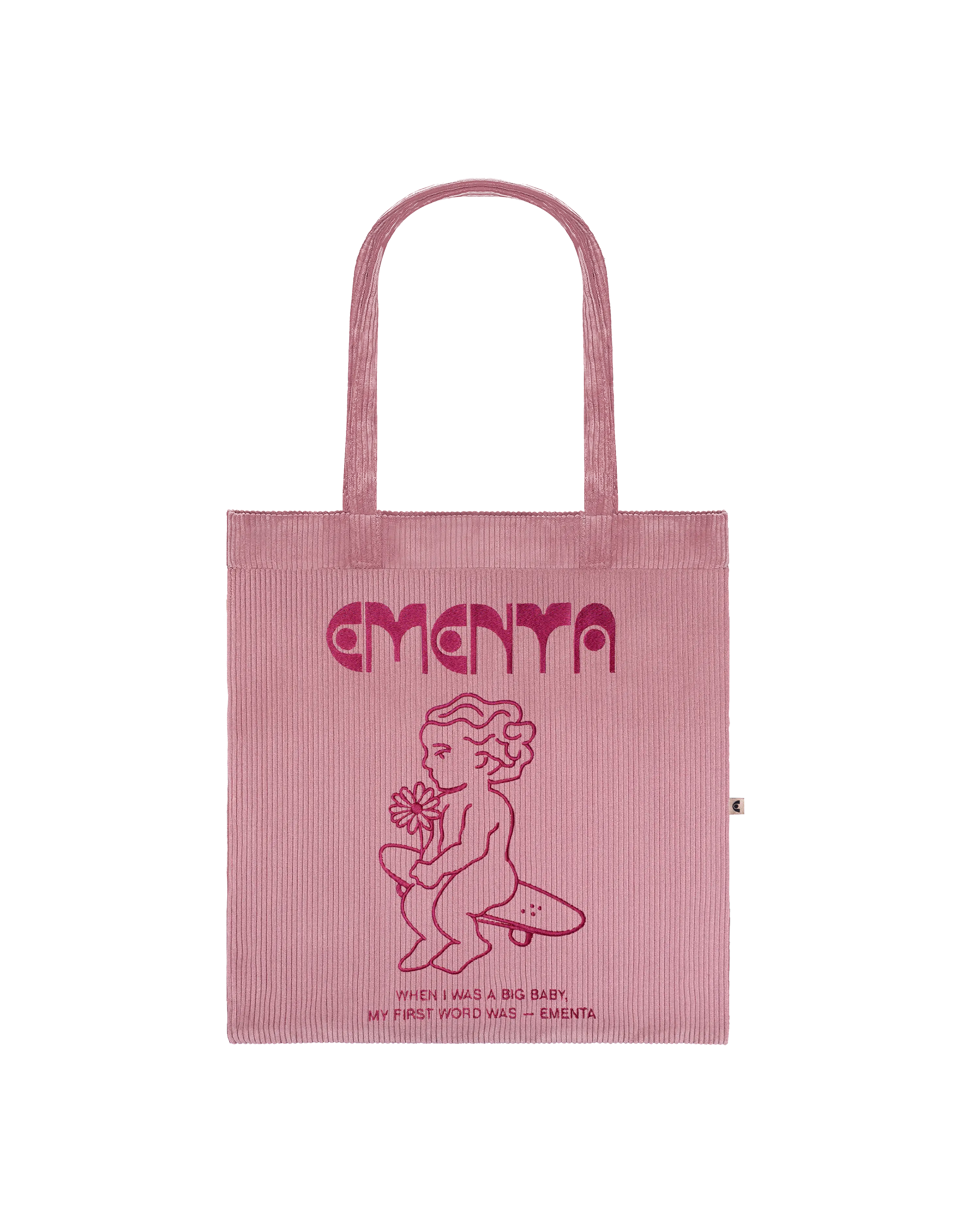 First Word Corduroy Tote Bag