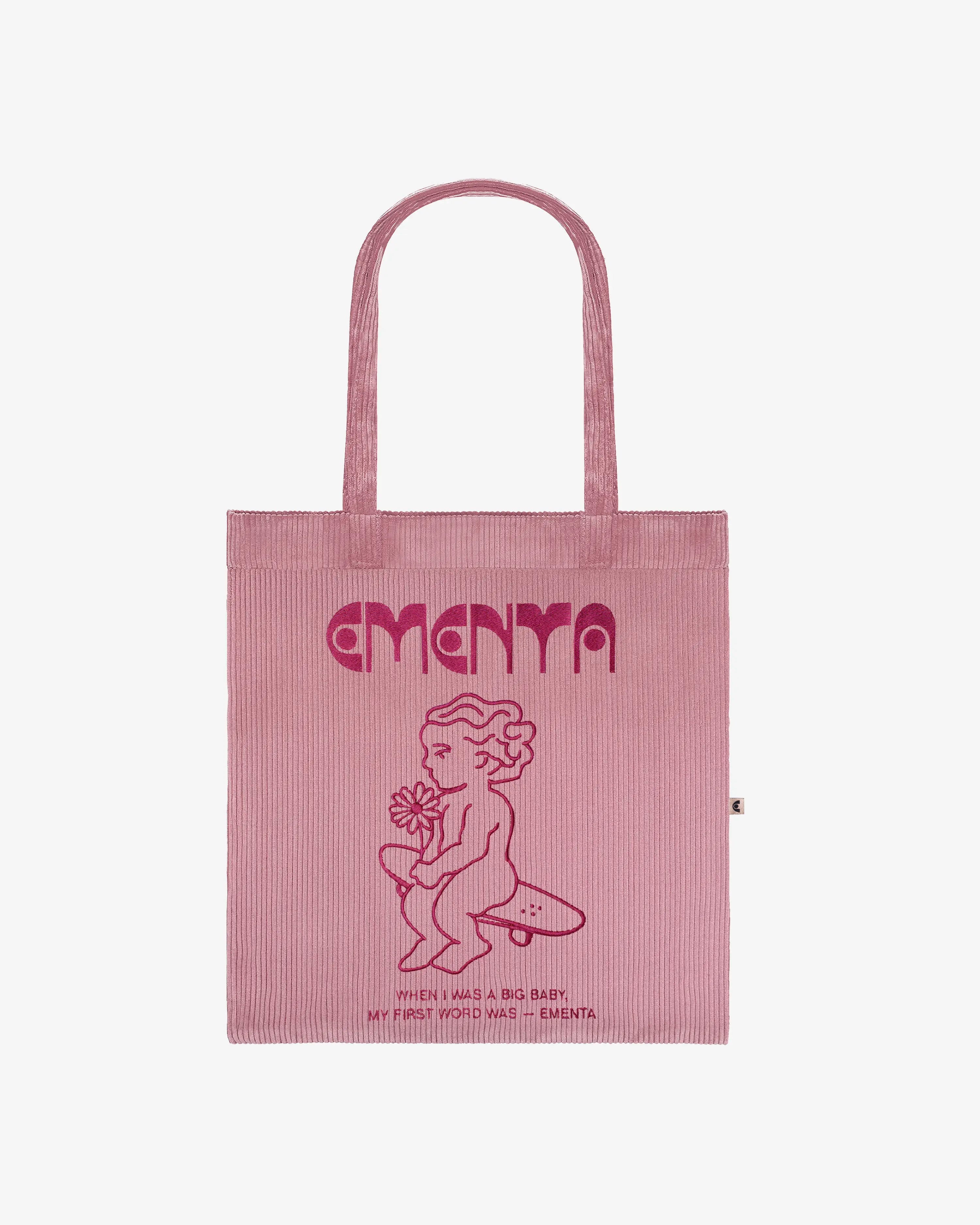 First Word Corduroy Tote Bag