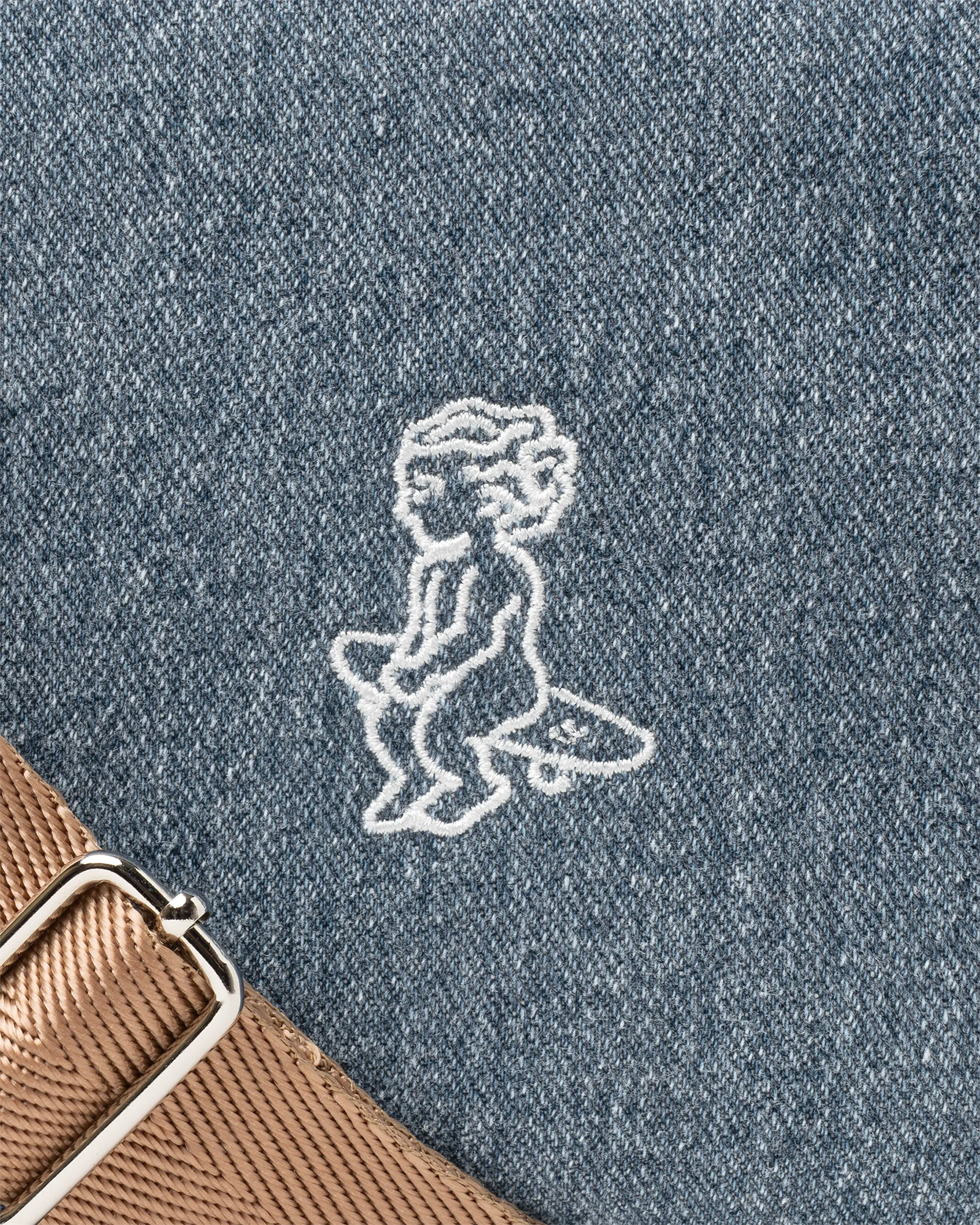 Fluffy Ikon Denim Shoulder Bag