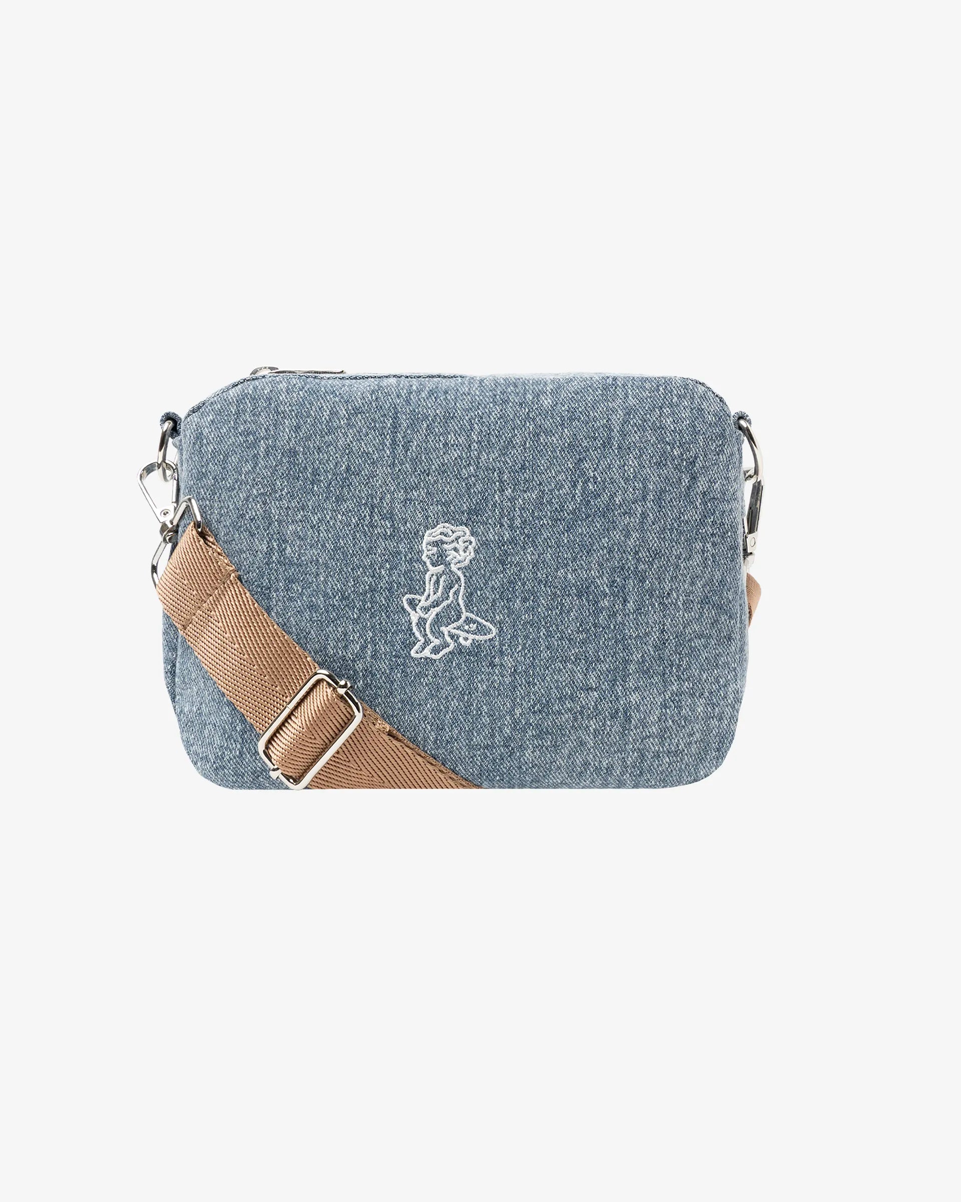 Fluffy Ikon Denim Shoulder Bag