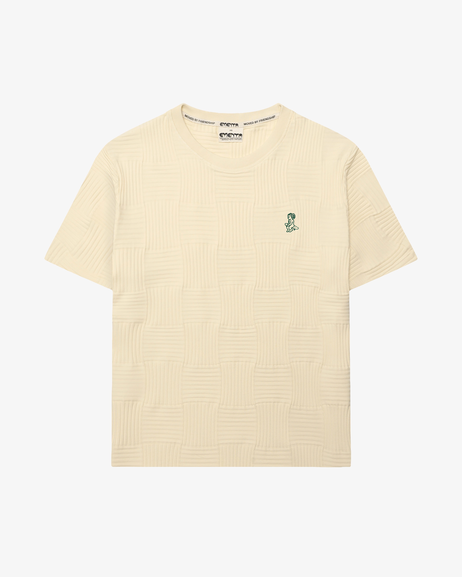 100% cotton blend with a soft, flexible, and stretchy feel
Subtle textured pattern woven into the fabric
Relaxed fit, sitting between regular and oversized
Classic short-sleeve silhouette for everyday wear

Ikon logo embroidered on the chest
Comfortable shape with natural ease of movement
Made in Portugal with attention to quality and craftsmanship