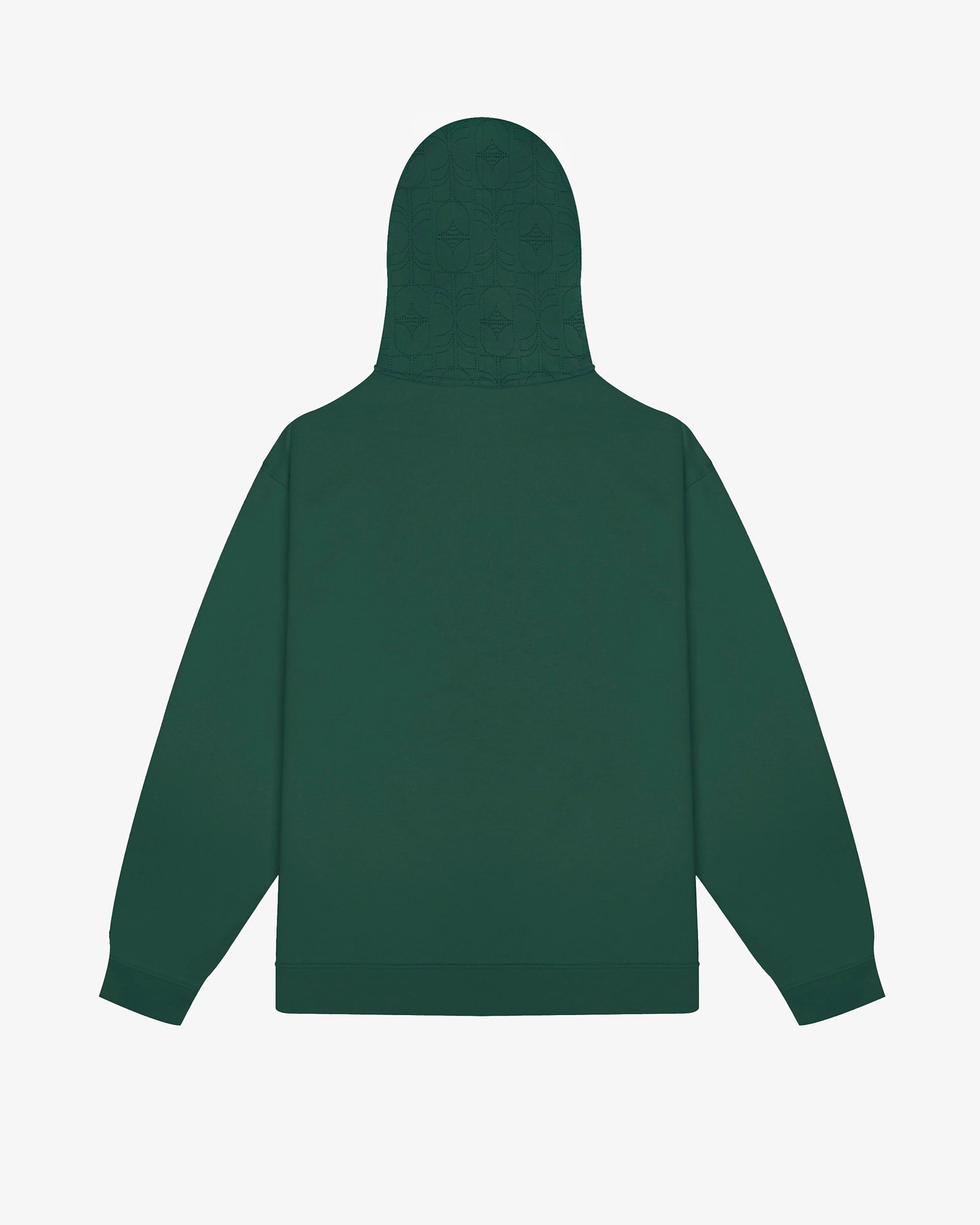 hoodie from the Flourish collection, featuring the Tulipa artwork.
Heavyweight cotton fabric with a soft hand feel, combined with tonal jacquard panels on the hood and kangaroo pocket.
Relaxed fit with ribbed cuffs and hem.
Adjustable hood with branded drawcord tips and embroidered Tulipa artwork on the sleeve.
Evergreen colourway with tonal jacquard detailing.
Made in Portugal.