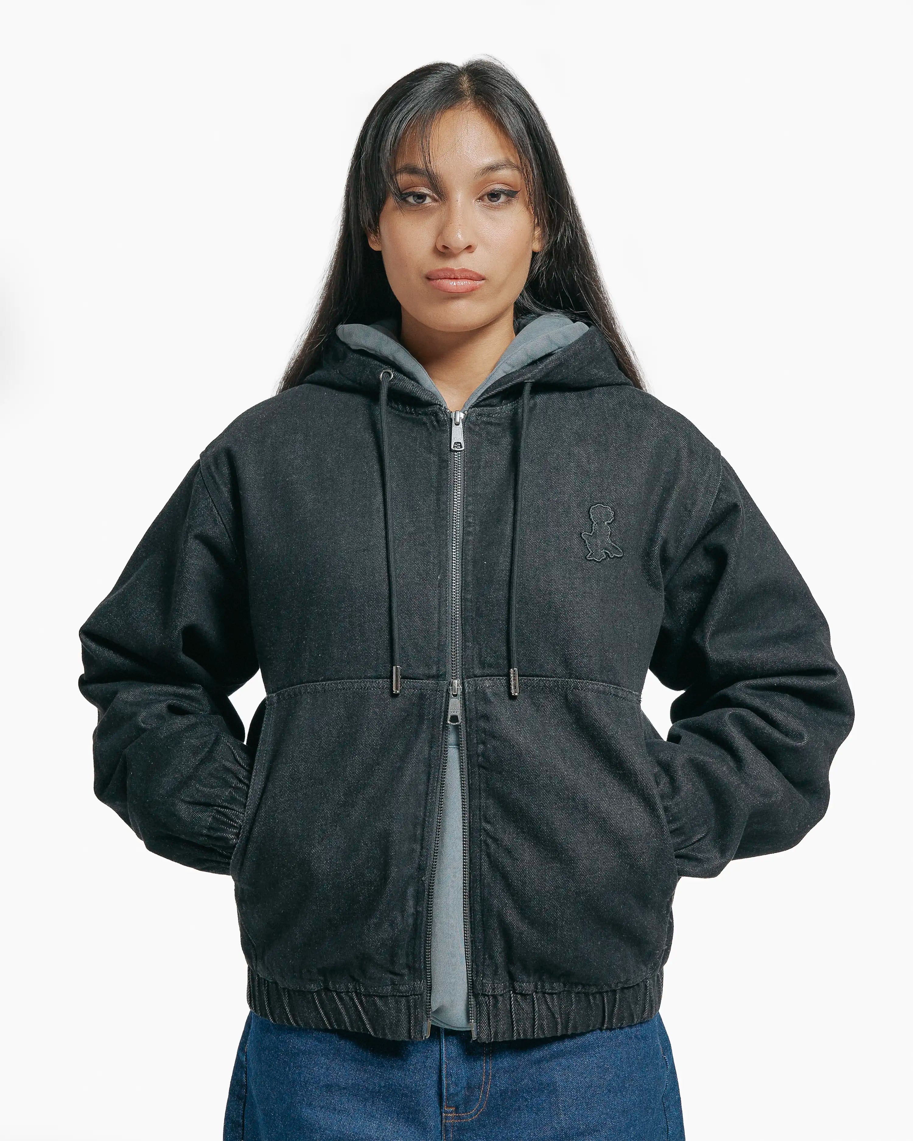 Ikon Denim Hooded Zip Jacket