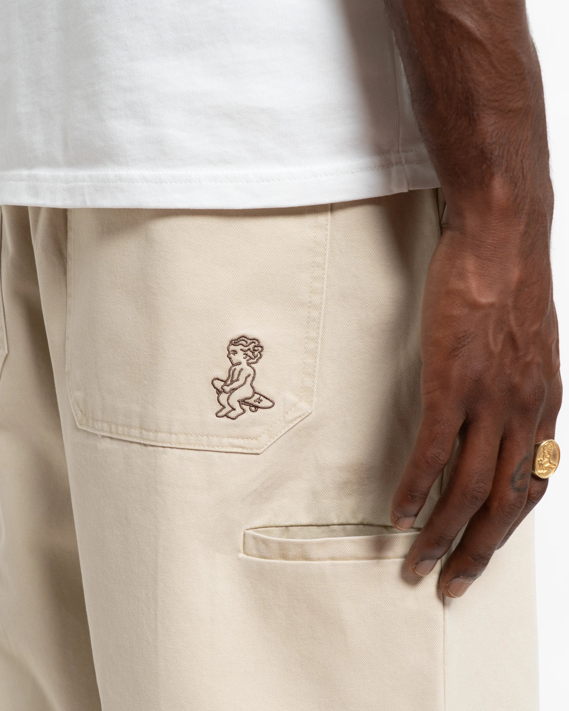 Magoado Twill Elastic Pants