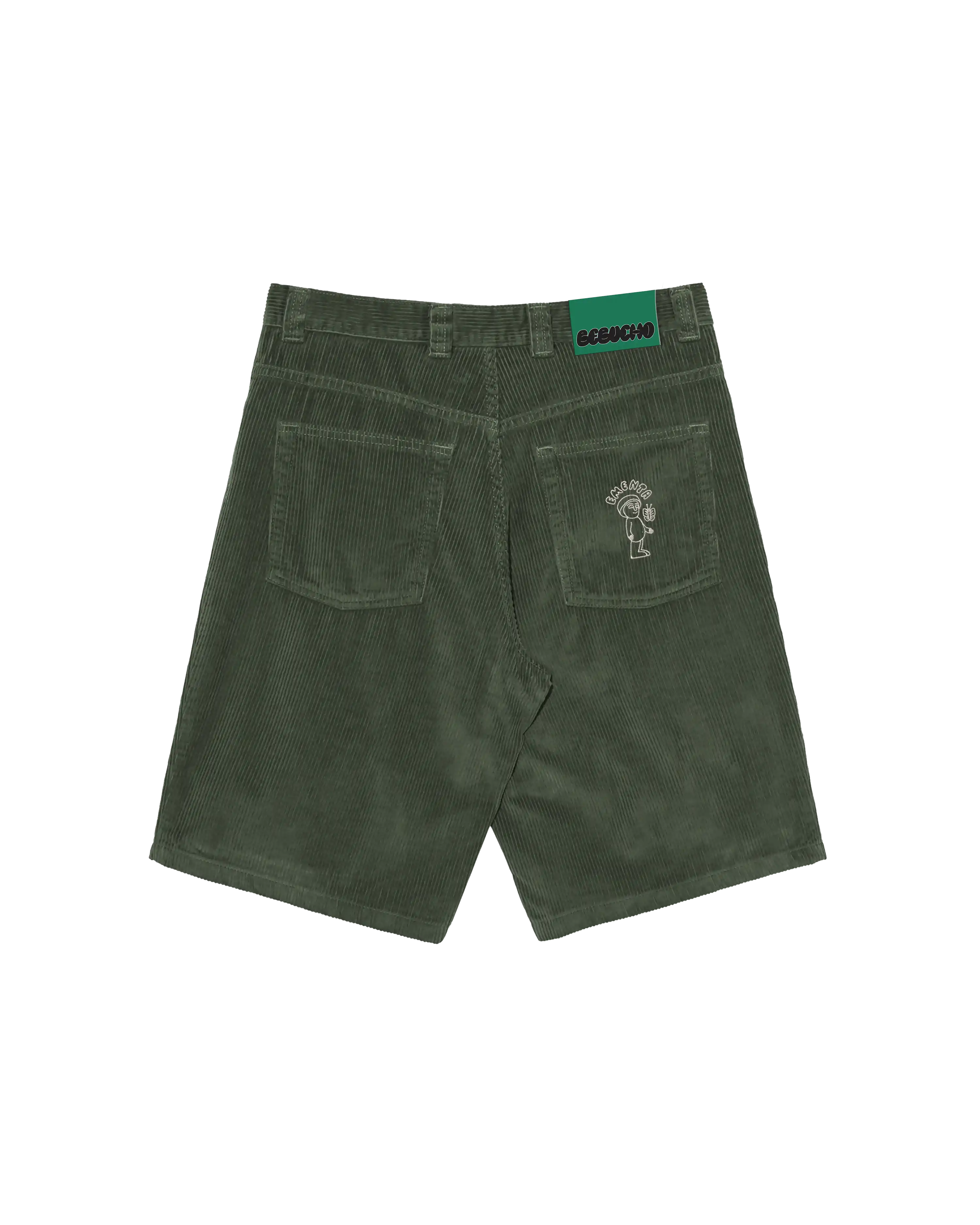 Artist Edition
100% cotton corduroy material
Baggy fit
Embroidery design on the front pocket
Bebucho design embroidered on the back pocket
Deep side pockets for functionality

Double-stitched seams for durability