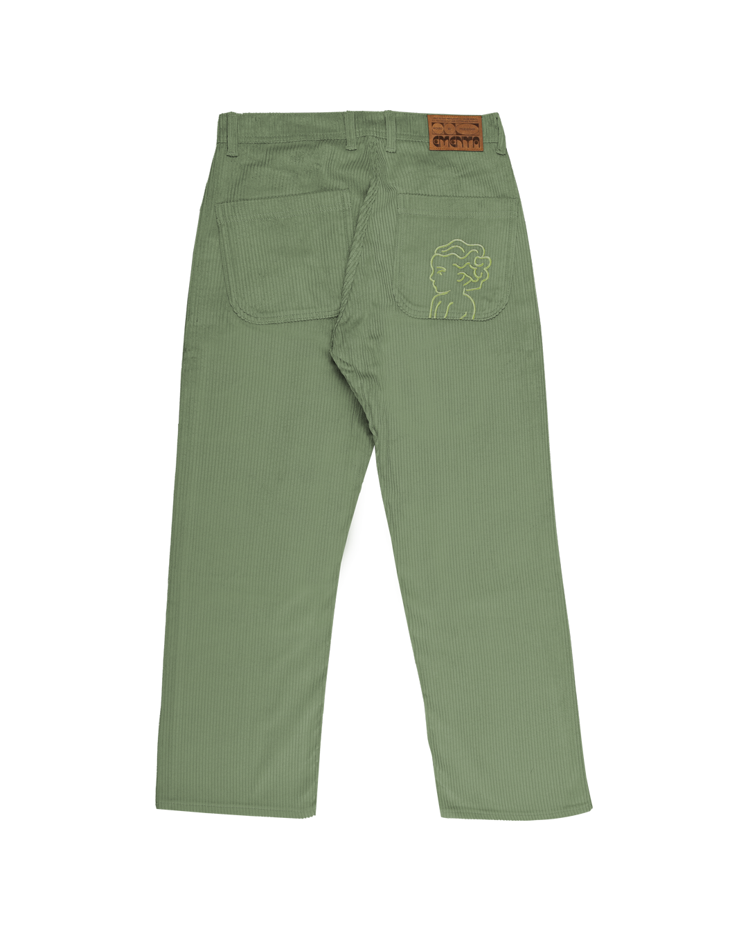 The Big Ikon Corduroy Relaxed Fit Pants in green offer a blend of comfort and style. Made from 100% cotton, these pants provide a soft and breathable feel. The relaxed fit ensures all-day comfort, while the Big Ikon embroidered logo on the back pocket adds a unique touch. With two front and two back pockets, they offer practicality for everyday wear.