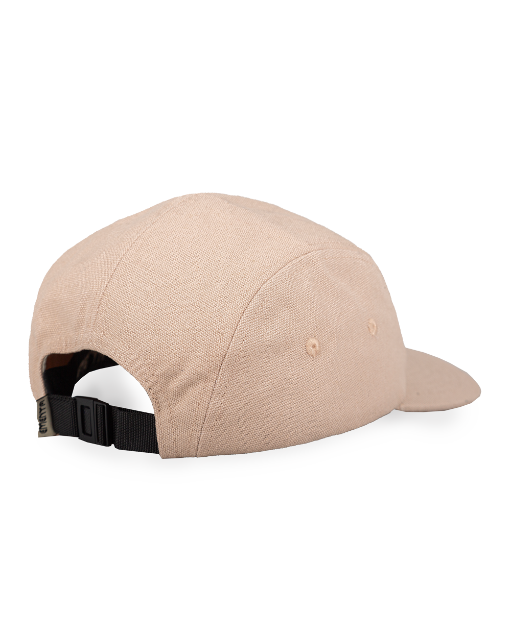 The Dots Canvas Cap is a classic five-panel cap crafted from durable 100% cotton canvas, offering a sturdy, comfortable fit. It comes in an off-white color, complemented by a slightly curved brim. The front features the Ementa Dots logo, adding a clean touch to the design.