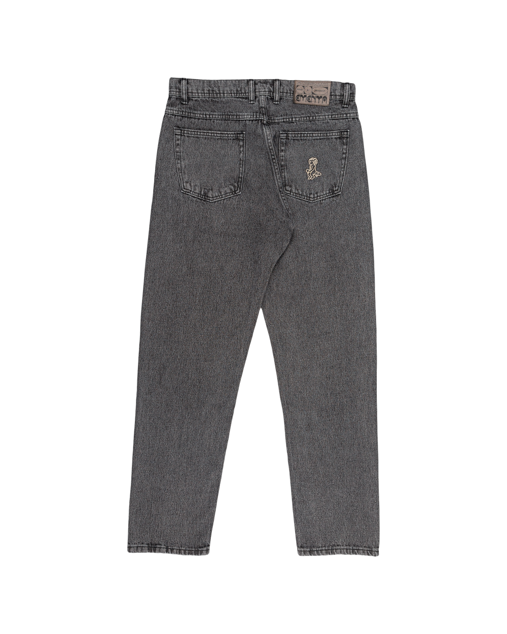 Regular-fit pants made with 100% cotton, in black fade-out denim and designed for maximum comfort and easy movement. These pants feature the Ikon logo embroidered on the back pocket.