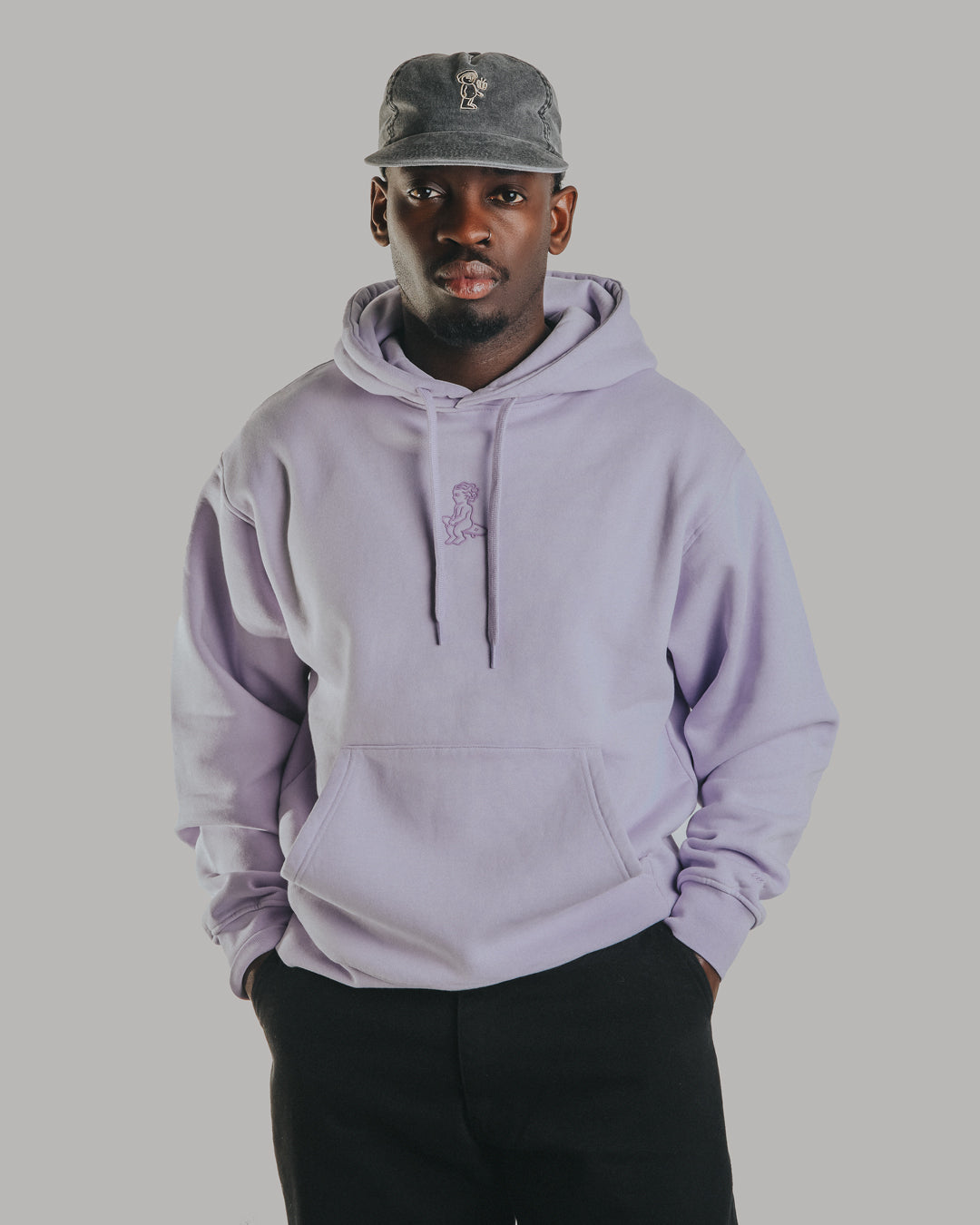 This Ikon Stamp 3D Lilac Hoodie is made of heavyweight fabric, designed to hold its shape and resist frequent wear. It is designed to ensure durability and warmth.

The 3D design adds depth and texture to the print, giving it a dynamic, eye-catching look.