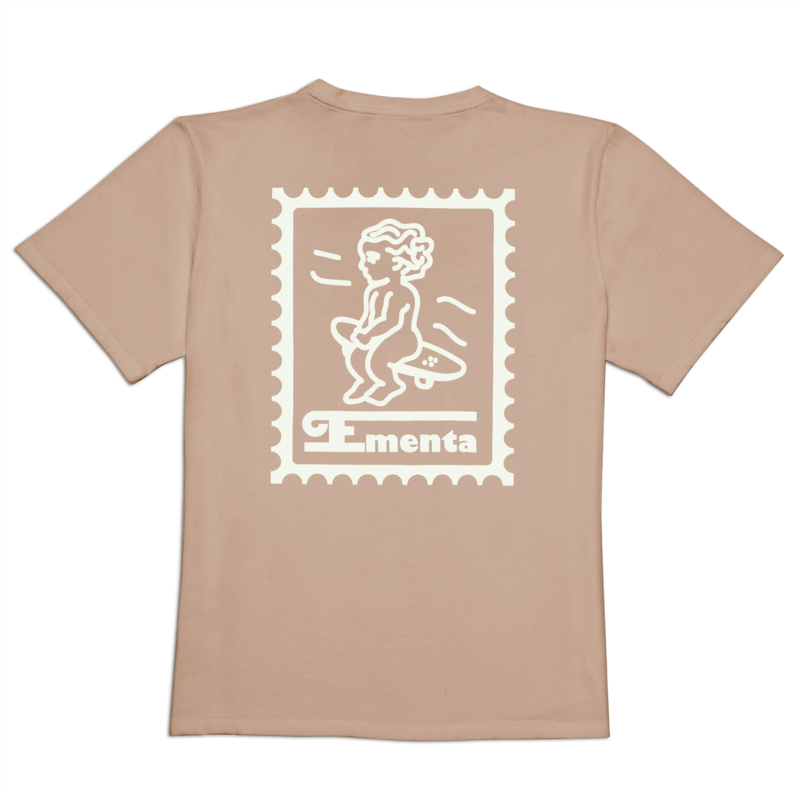 Made from 100% soft cotton, this camel-colored t-shirt is designed to maintain its shape over time. The Ikon stamp design in white is digitally created by our artist team for a unique touch.