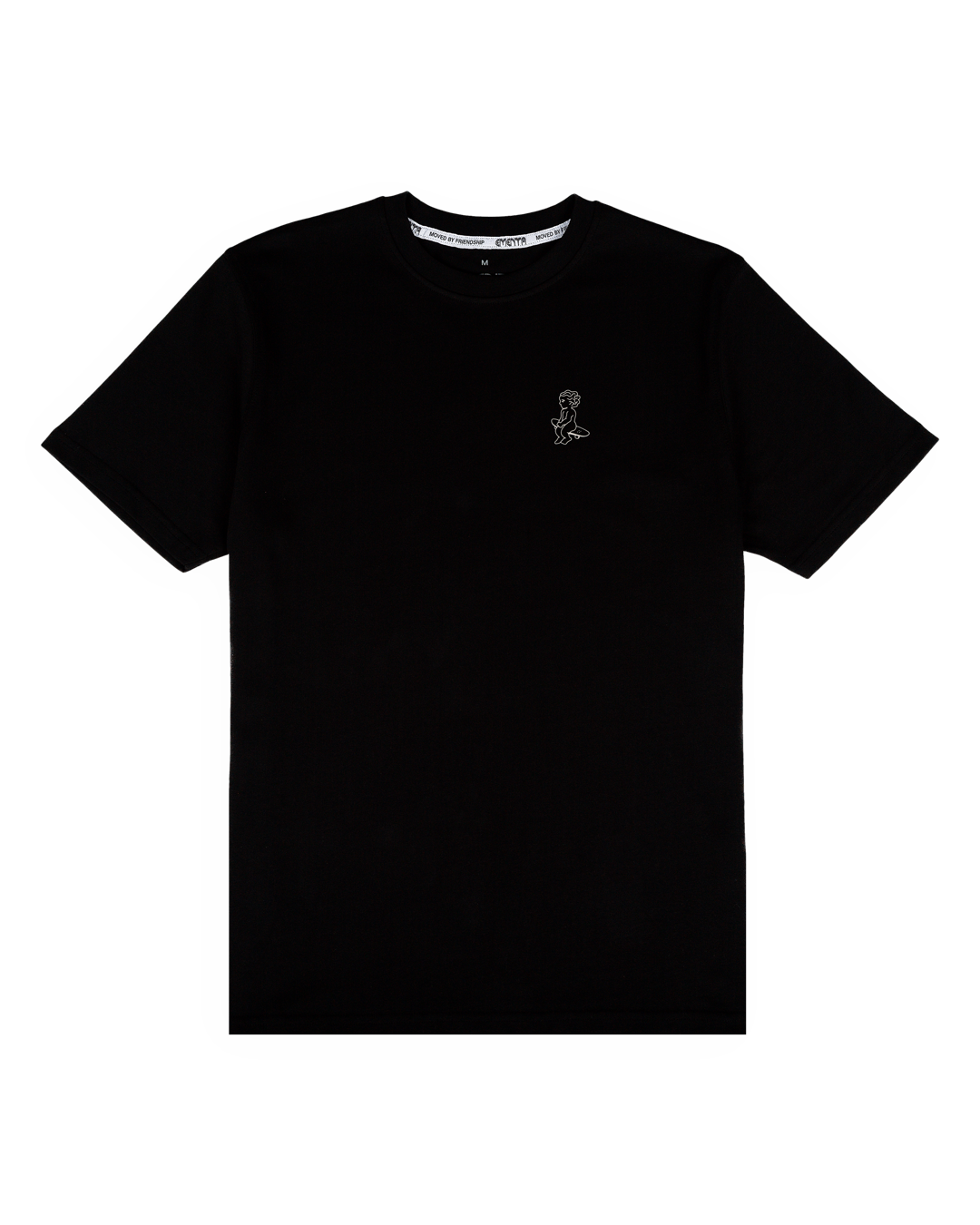 Made from 100% soft cotton, this plain black t-shirt is designed for comfort and durability. The white Ikon logo is subtly placed on the chest, adding a simple, recognizable detail. It’s built to hold its shape over time, making it a practical choice for everyday wear.