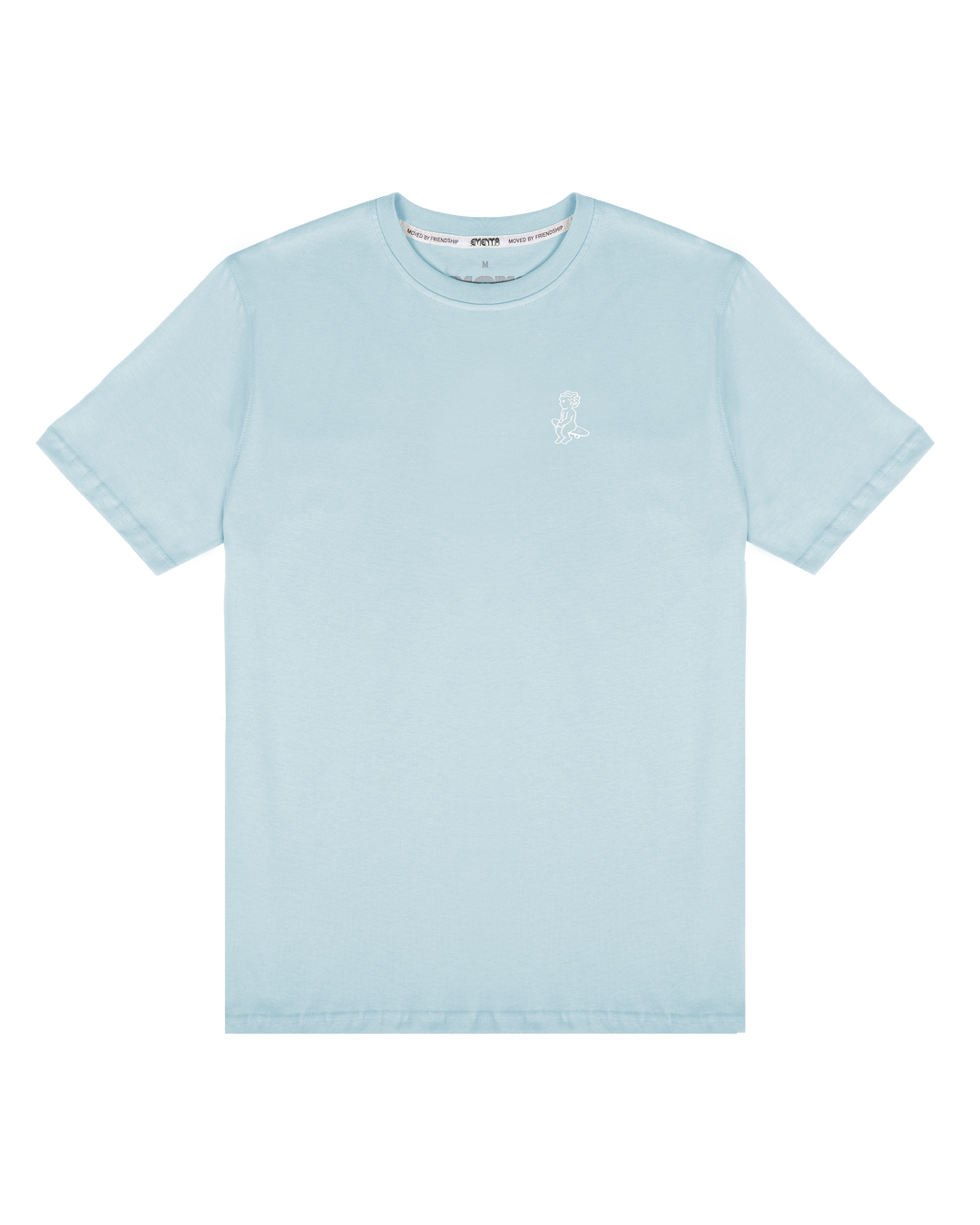 Made from 100% soft cotton, this plain light blue t-shirt is designed for comfort and durability. The white Ikon logo is subtly placed on the chest, adding a simple, recognizable detail. It’s built to hold its shape over time, making it a practical choice for everyday wear.