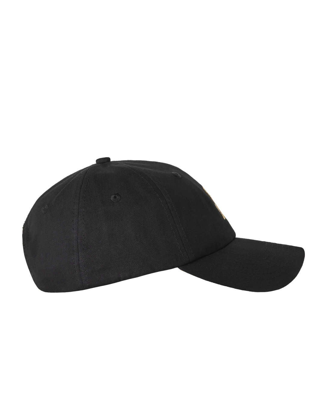 The Ikon Twill Classic 6-Panel Cap in black is made from 100% cotton twill, offering a soft, comfortable fit with a firm, curved peak for a timeless look.