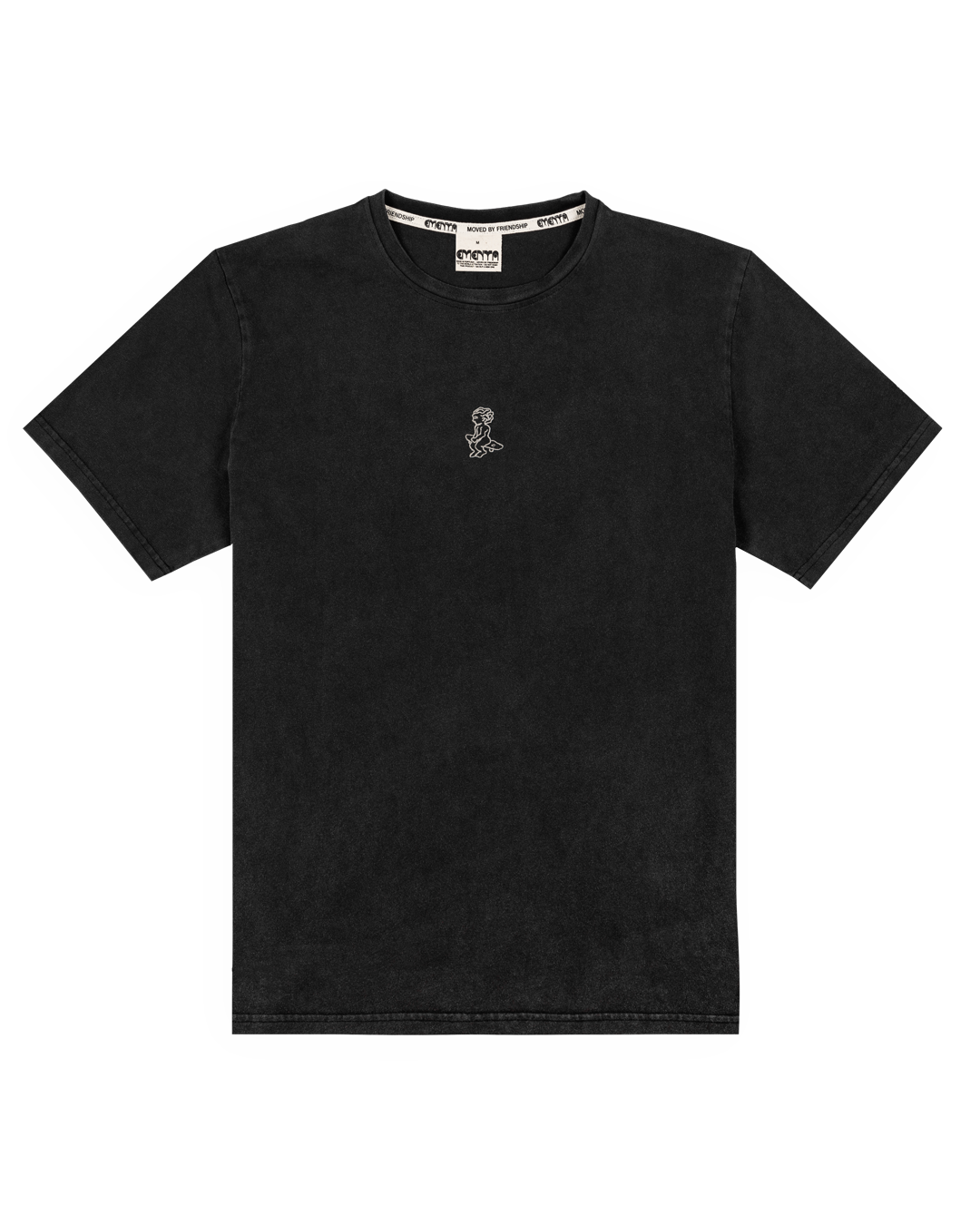 The Ikon Washed T-Shirt has a black-washed finish and features the Ikon stamp embroidery on both the front and back, crafted from 100% cotton for lasting comfort and durability.