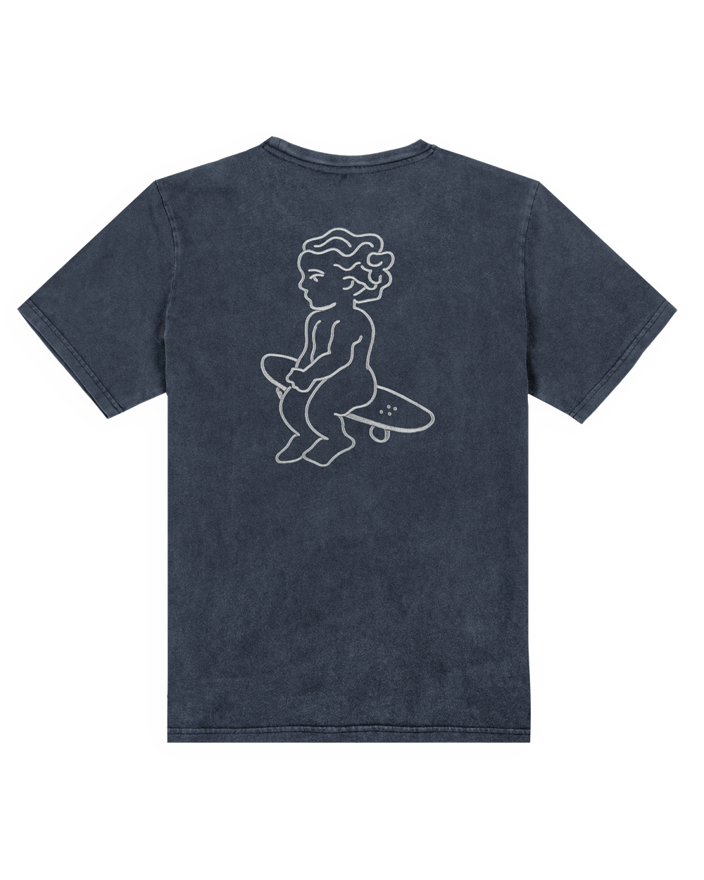 The Ikon Washed T-Shirt has a denim-washed finish and features the Ikon stamp embroidery on both the front and back, crafted from 100% cotton for lasting comfort and durability.