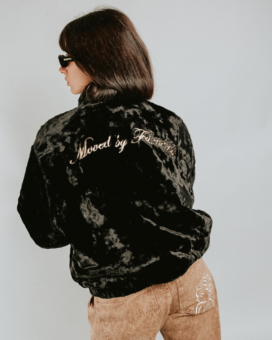 The Milaya Black Fur Jacket is designed for warmth and comfort, featuring a soft black fur exterior. Inside, it has diamond stitching for added texture and durability.

