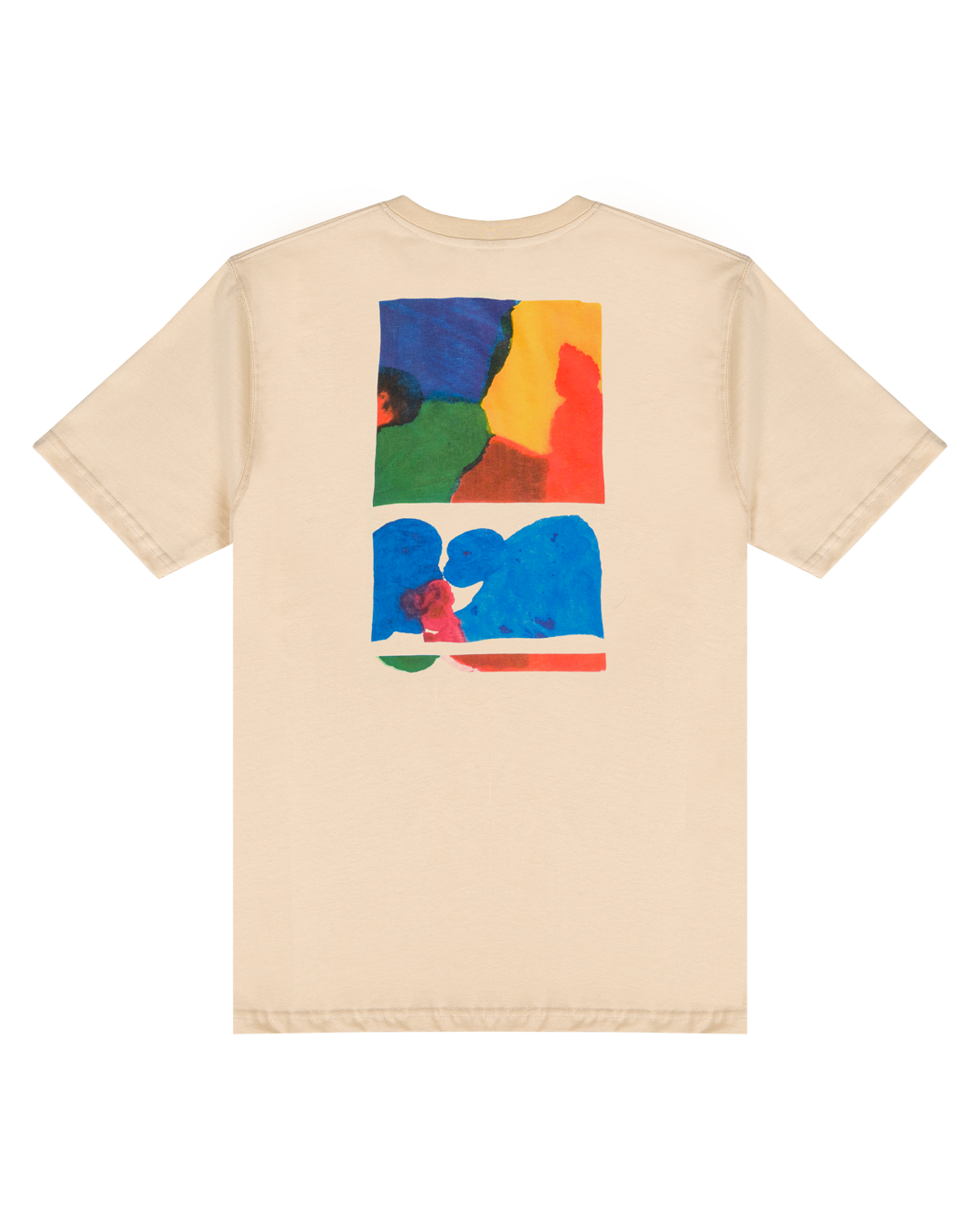 Artist-made t-shirt.

Made with soft cotton fabric and a precise grammage that makes it fit properly and comfortable to the body.

Print is handmade on canvas by our artists and later photographed and printed.