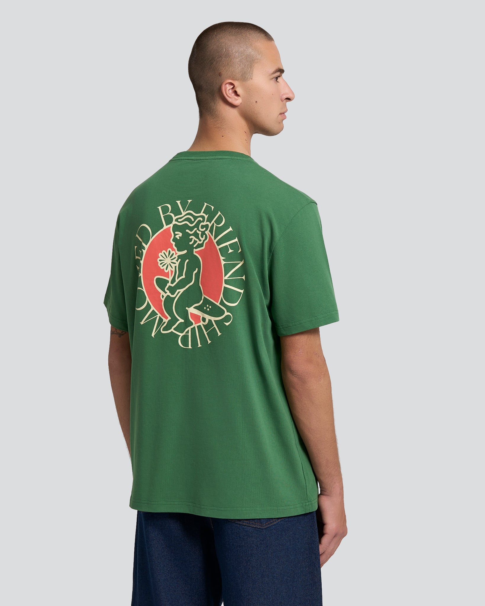 100% Cotton

Regular fit
Built for durability
Ikon Flower design print

'Moved By Friendship' motto on the back
Heavyweight 240gsm fabric
Unisex
Made in Portugal