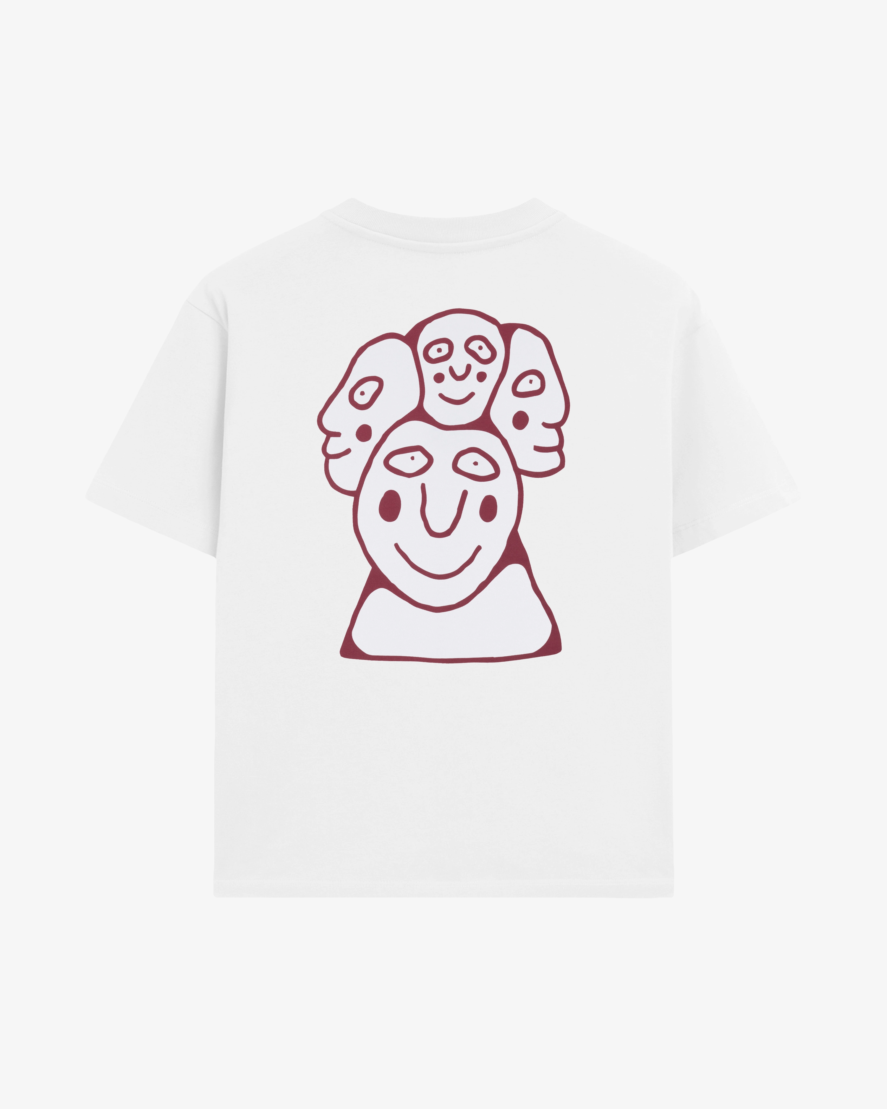 100% cotton, 240 g/m²
Soft yet structured heavyweight feel
White color with burgundy "Loyalty" print on the back
Pre-shrunk to maintain size and shape after washing
Reinforced collar and double-stitched hems for lasting wear

Machine wash at 30°C, tumble dry low, iron inside out
Unisex fit
Made in Portugal