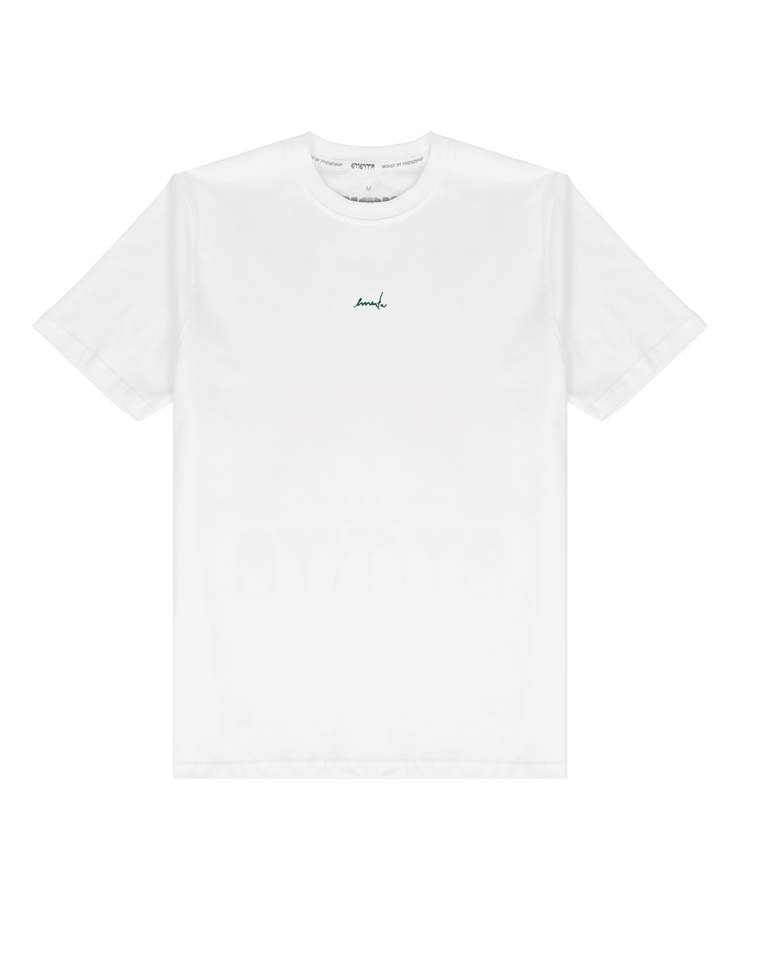 This artist-made t-shirt is crafted from 100% cotton and produced in Portugal. The fabric has a precise grammage that provides a soft feel while ensuring the t-shirt fits comfortably and properly on the body.