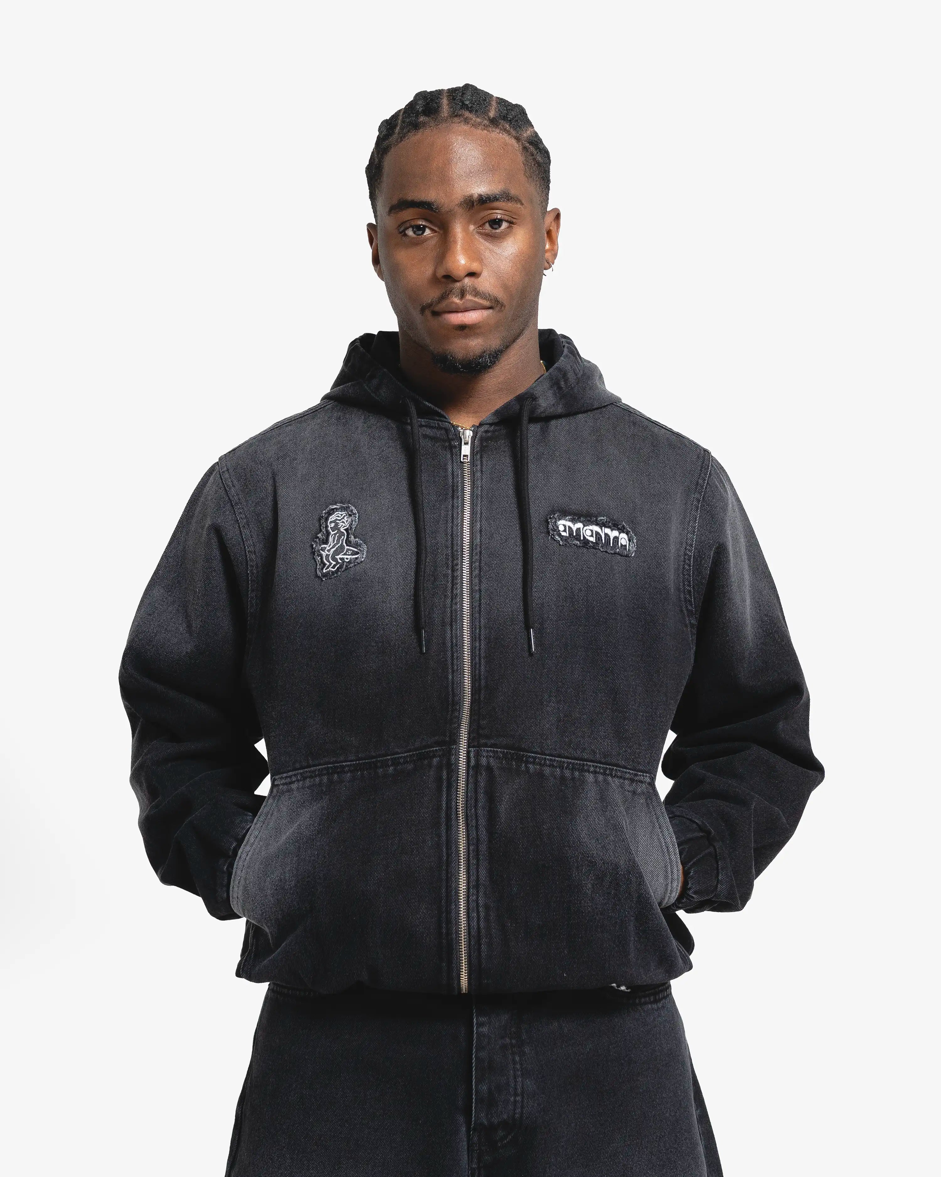 Ripped Dots Denim Jacket